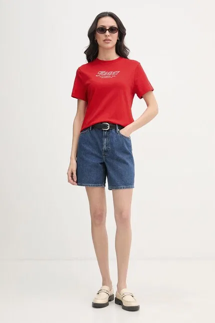 Футболка с коротким рукавом SUMMER Tommy Hilfiger, красный — фото 2