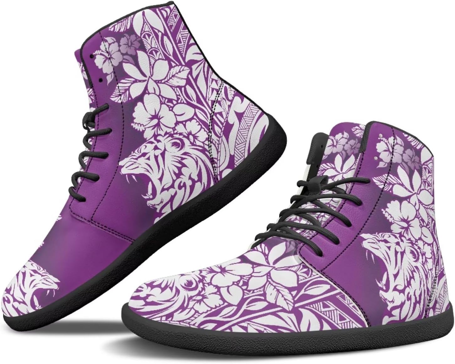 

Мужские кроссовки Binienty для тренировок, с высоким голенищем, из PU-кожи, минималистичные, с нулевым перепадом, женские широкие кроссовки с плоским носком, фиолетовый