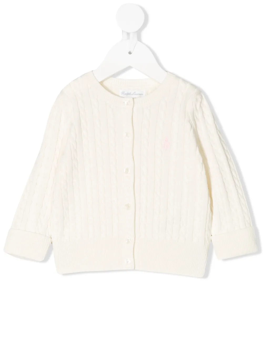 

Кардиган фактурной вязки на пуговицах POLO RALPH LAUREN KIDS, белый