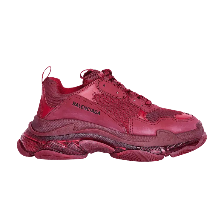 Кроссовки Balenciaga Wmns Triple S Burgundy, красный
