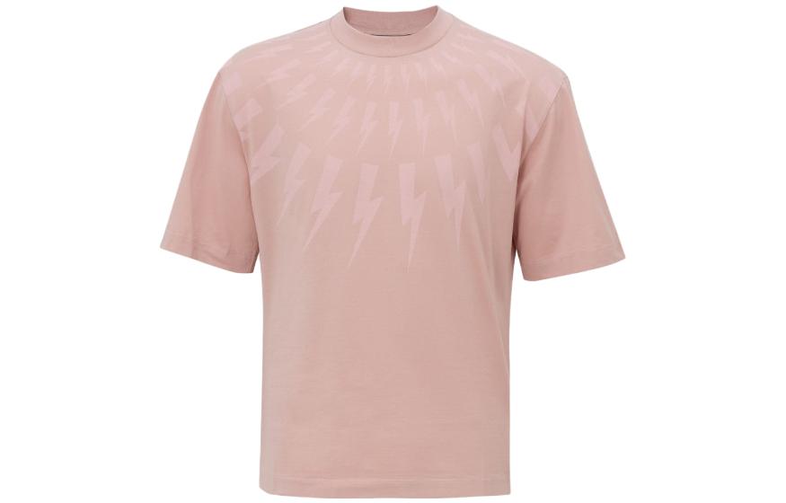 

Neil Barrett Футболка мужская розовая, Розовый, Neil Barrett Футболка мужская розовая