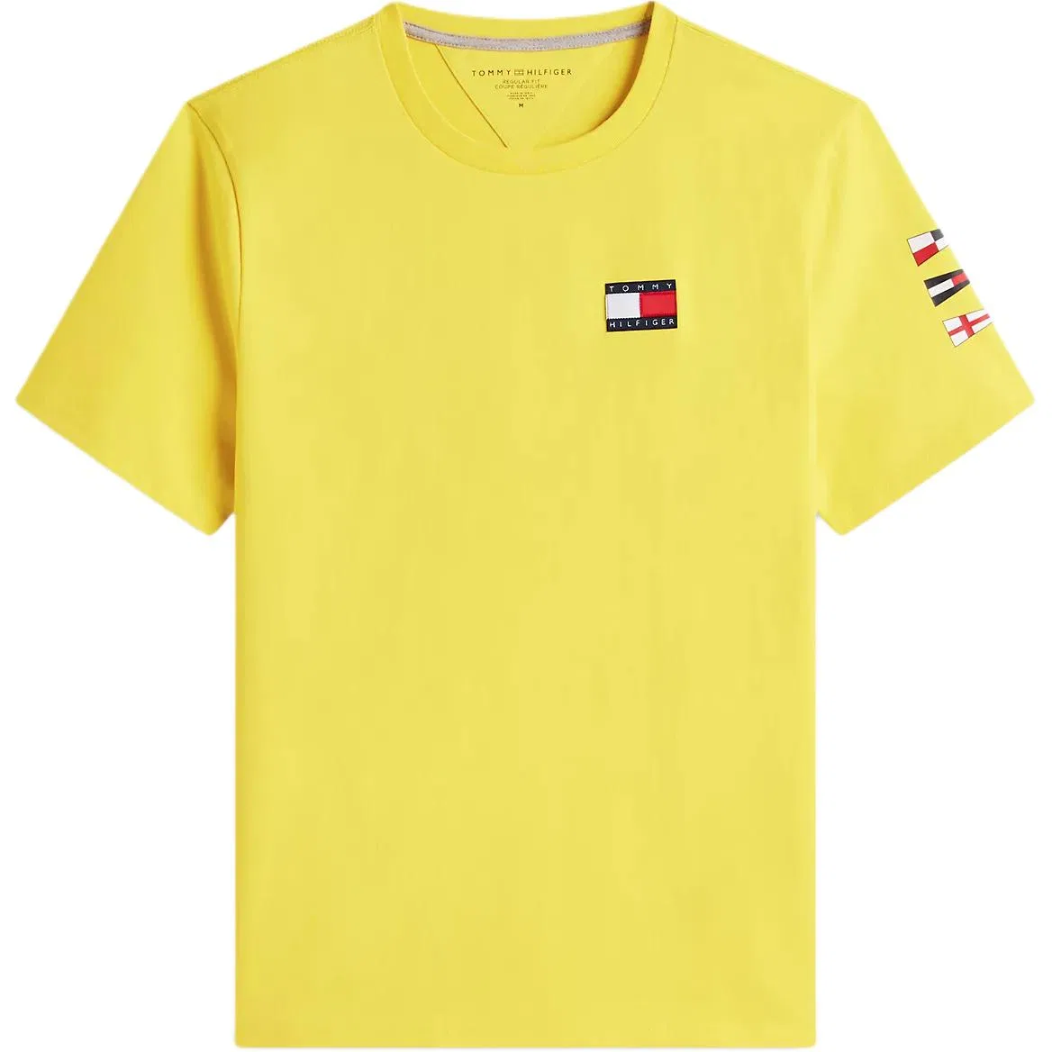 Футболка с круглым вырезом желтая Tommy Hilfiger
