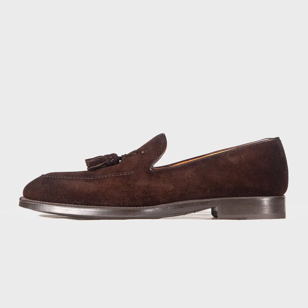 Мужские лоферы с кисточками Magnanni 24376 цвета какао — фото 4