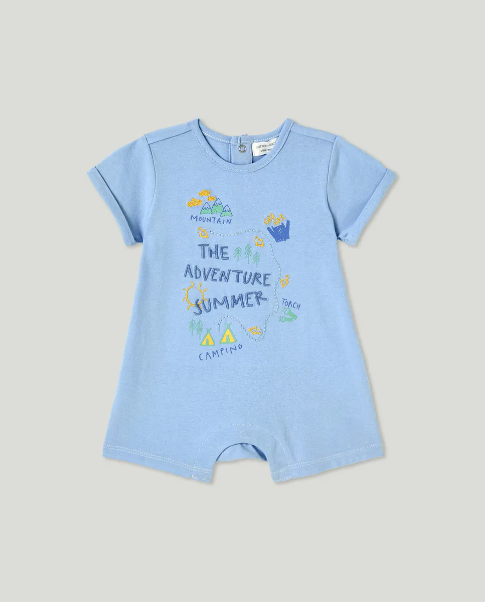 

Малыш короткая фантазийная пижама Cotton Juice, синий