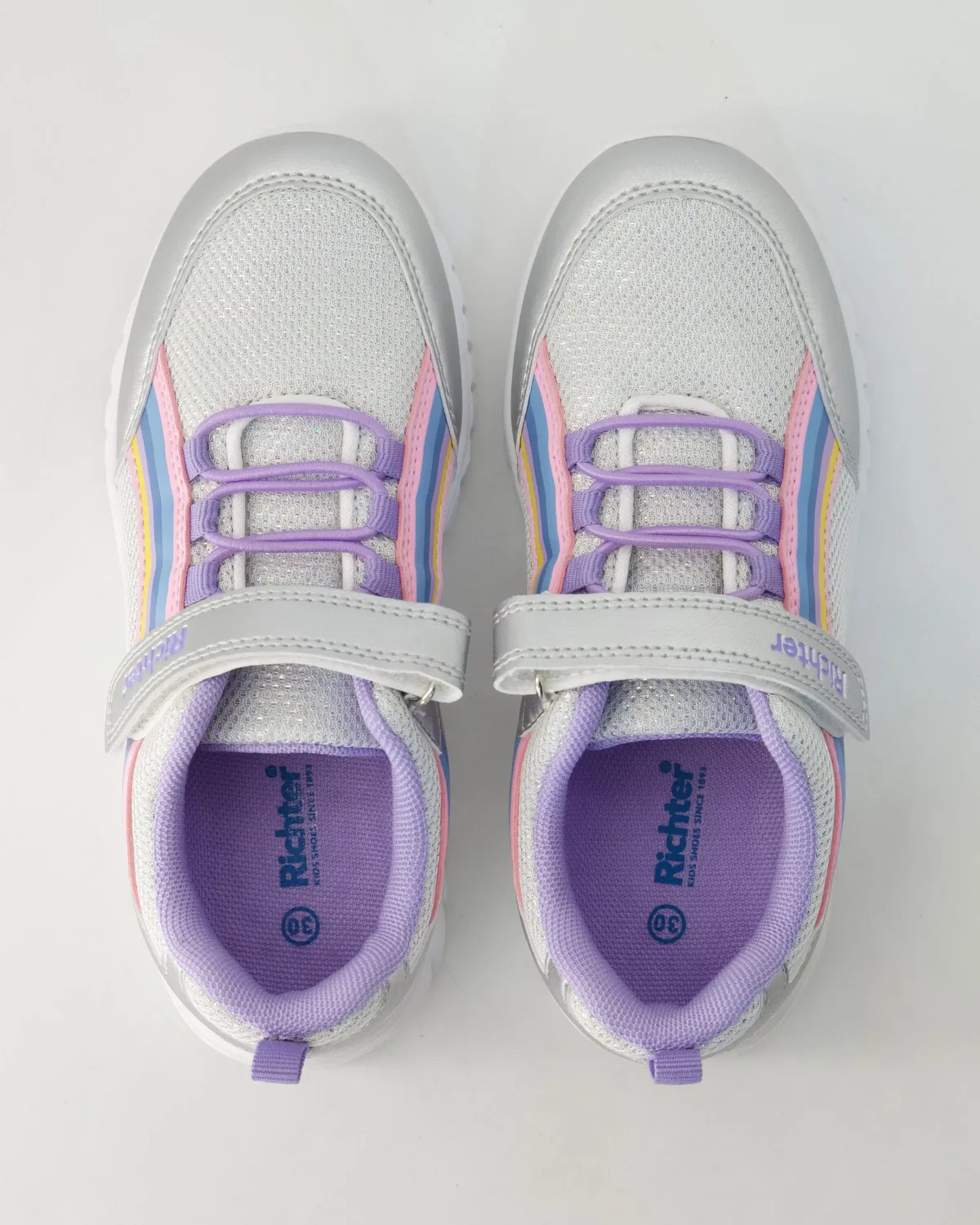 Кроссовки, кожаные, Richter Shoes, серебристый — фото 4