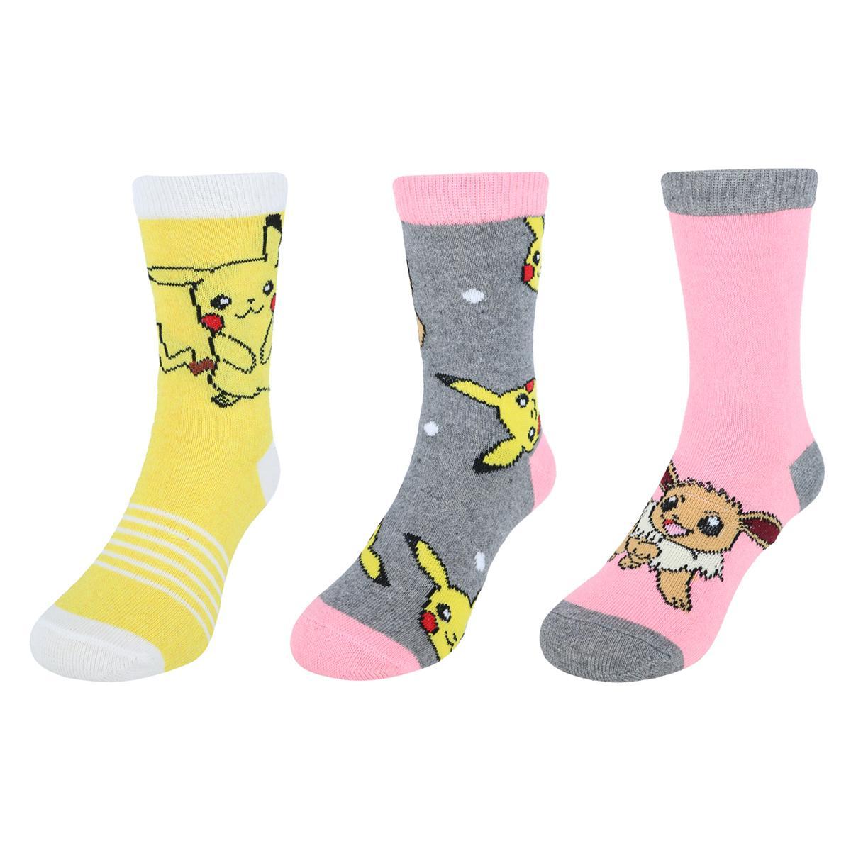 

Детские носки Pokemon Power Up Crew Novelty (3 шт. в упаковке) Textiel Trade, желтый