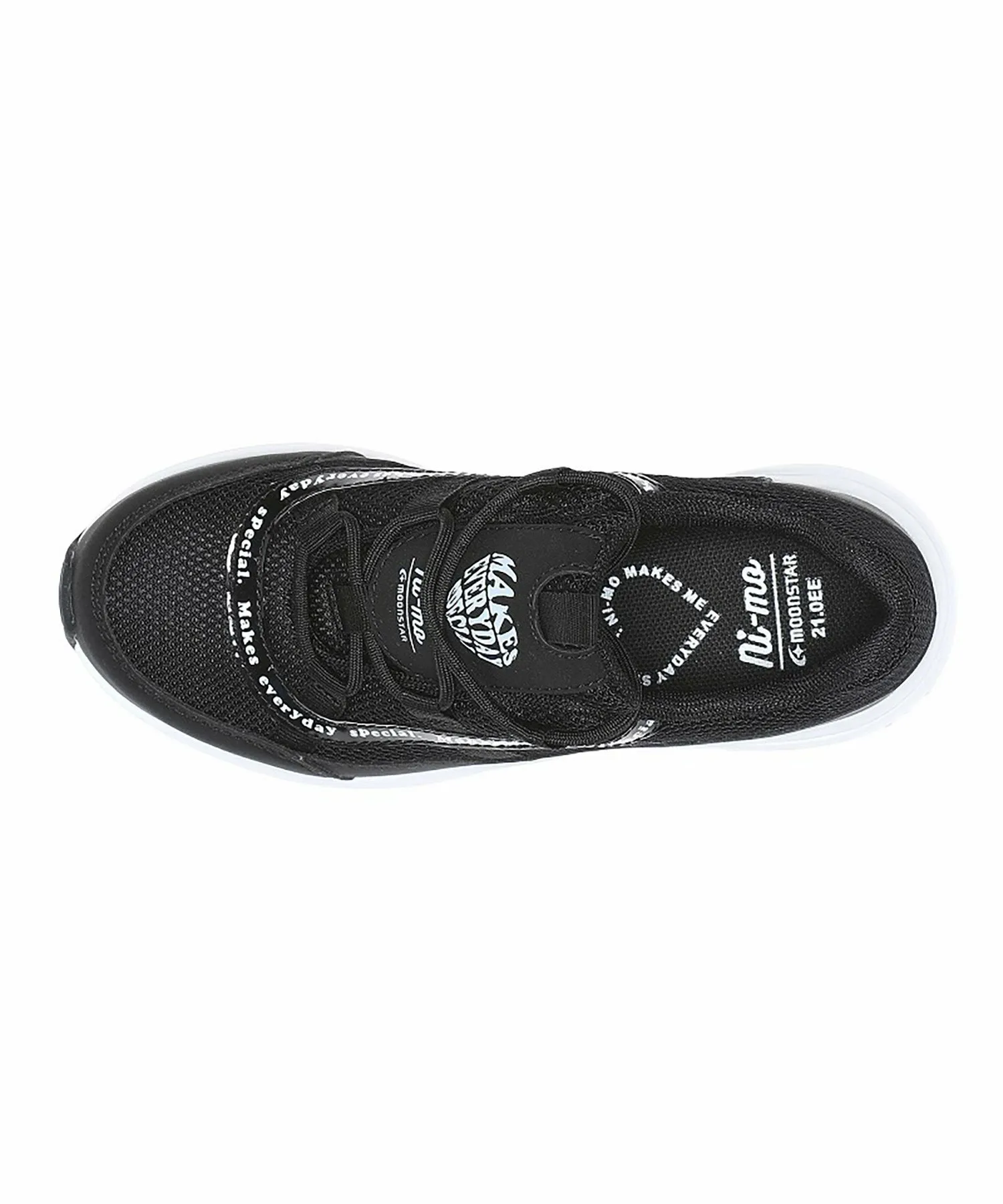 Детские кроссовки MoonStar NM J146 черного цвета для девочек Ni-Mo, black — фото 3