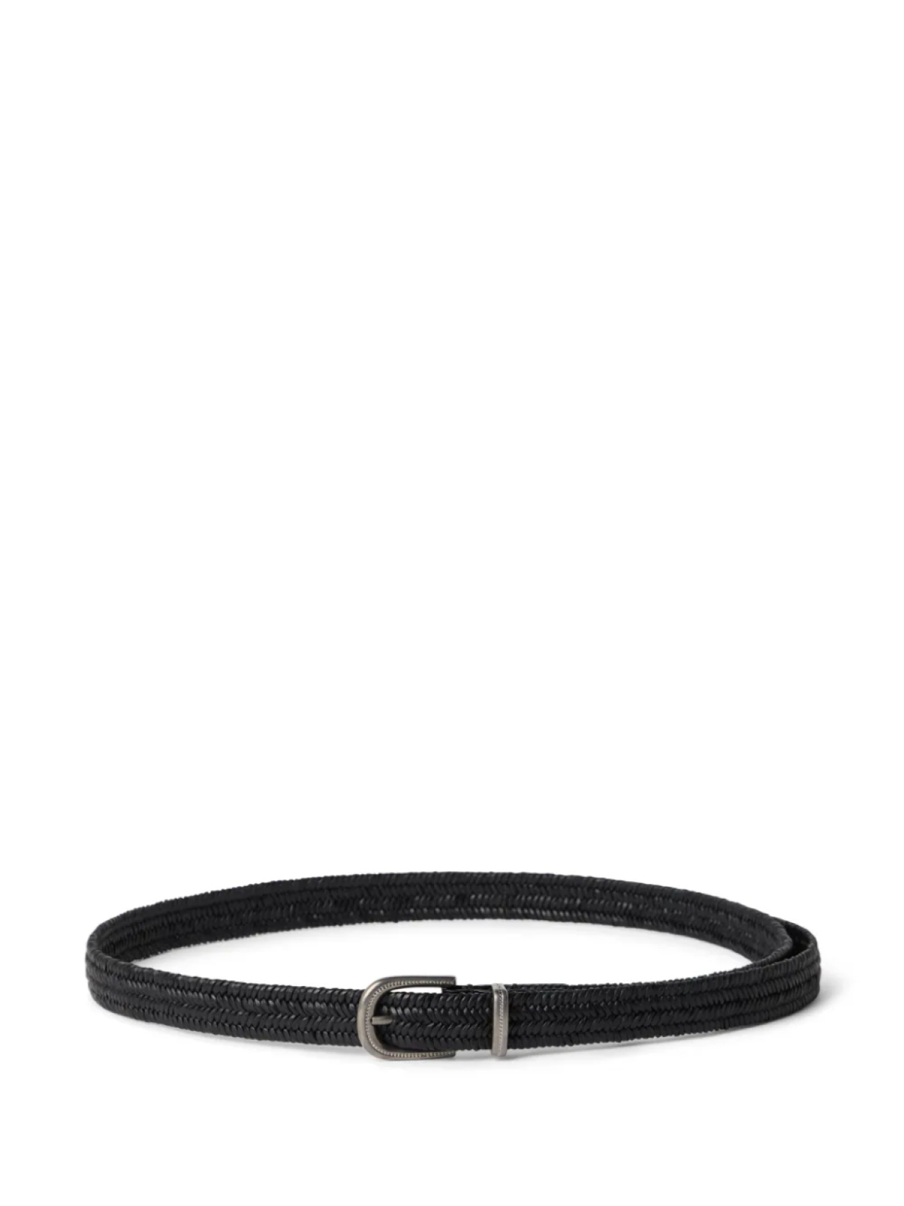 

Brunello Cucinelli кожаный ремень, черный
