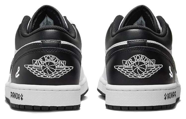 Кроссовки Air JORDAN 1 Vintage Basketball Shoes Men Low-Top Black White — фото 4