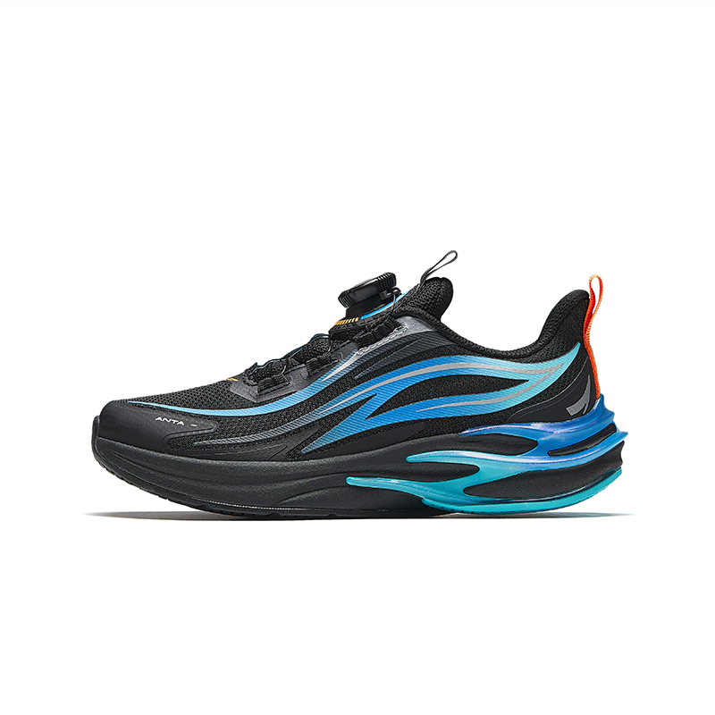 

Кроссовки для бега Flame Lightweight Shock Absorbers Low Top для детей 33 42 Antakids, черный/синий