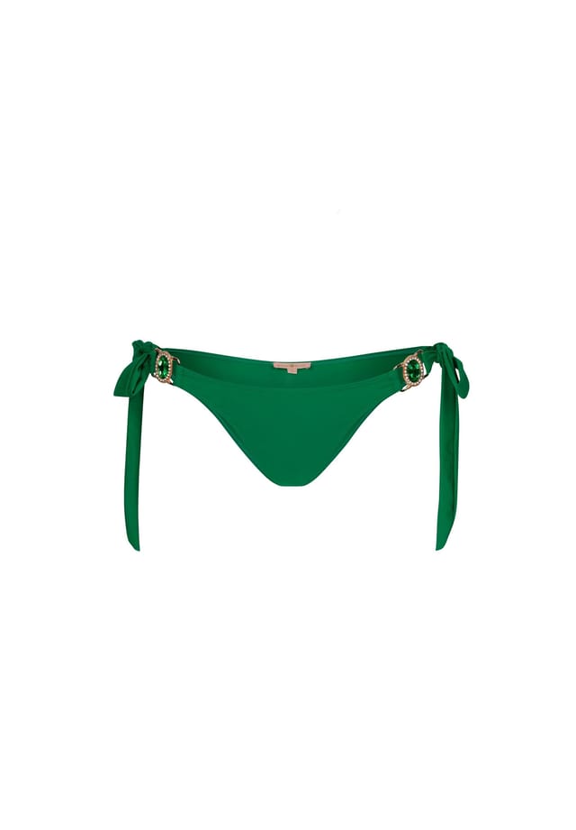 

Плавки бикини Amour со стильной отделкой камнями Moda Minx, цвет emerald