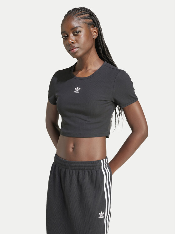 

Облегающая футболка Essentials IY9664 Adidas, черный