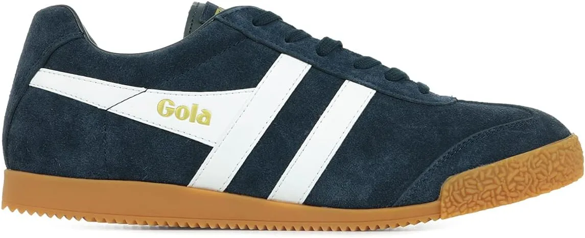 Кроссовки Gola Harrier Suede CMA192IE, белый/темно-синий — фото 2