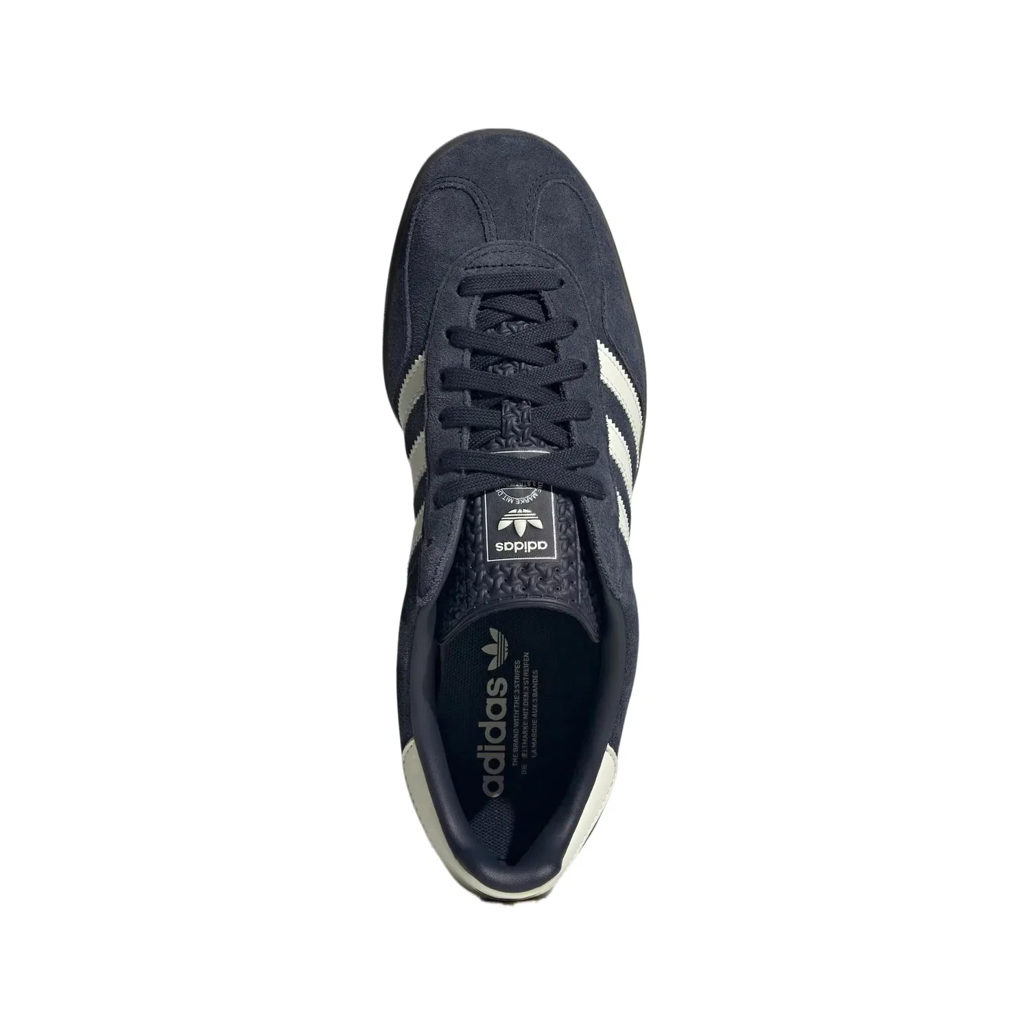 Кроссовки скейтбординговые низкие Adidas Originals Gazelle Indoor темно-синие — фото 4
