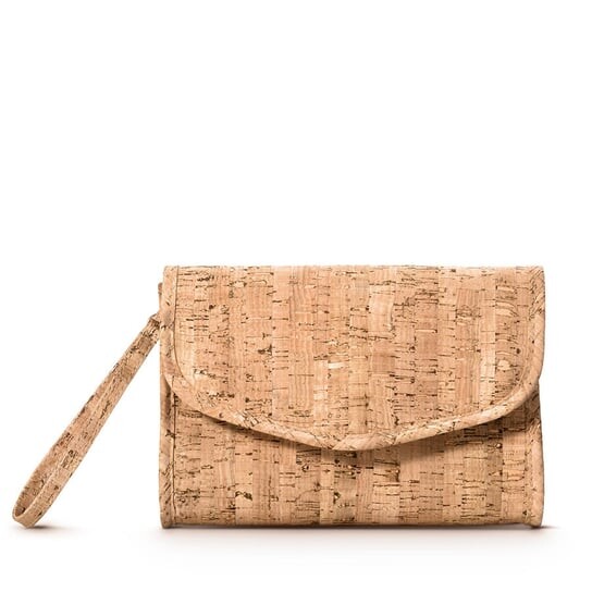 

Косметичка из пробки и хлопка 02 Kiko Milano, Green Me Pochette, бежевый