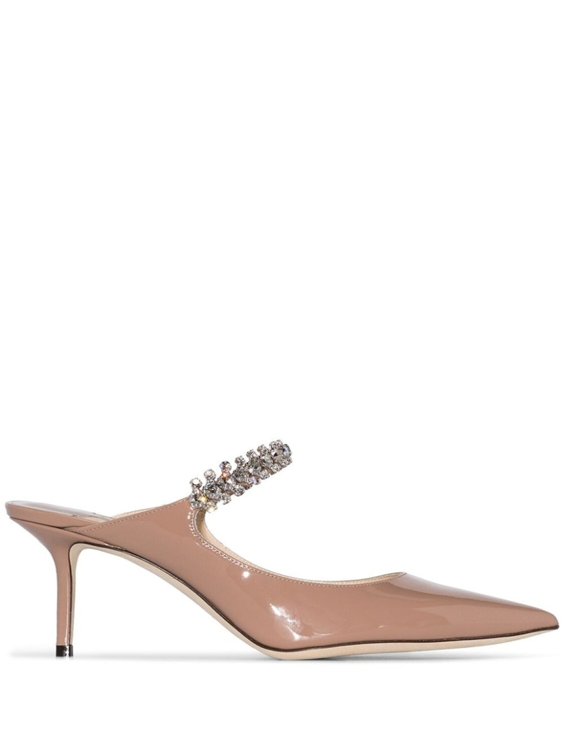 

Jimmy Choo мюли Bing 65 с кристаллами, нейтральный цвет