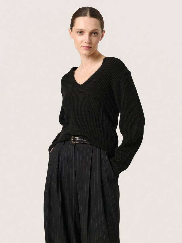 

Джемпер из смеси шерсти rakel rib Soaked In Luxury, черный