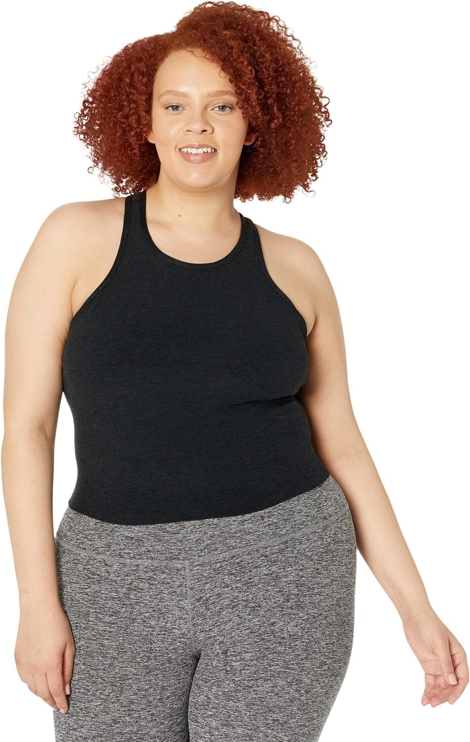 

Топ Beyond Yoga Plus Size Spacedye Studio Cropped Tank, цвет Darkest Night