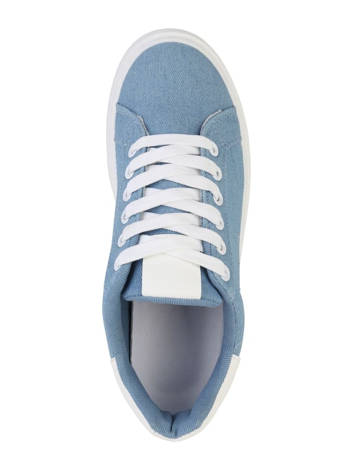 Низкие кроссовки VAN HILL Plateau Selah, цвет hellblau denim — фото 4