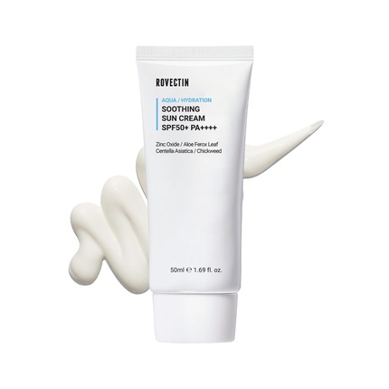 

Aqua Soothing Sun Cream - корейский физический солнцезащитный крем, увлажняющий УФ Rovectin
