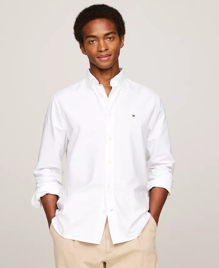 

Мужская классическая рубашка Oxford Heritage Tommy Hilfiger, белый