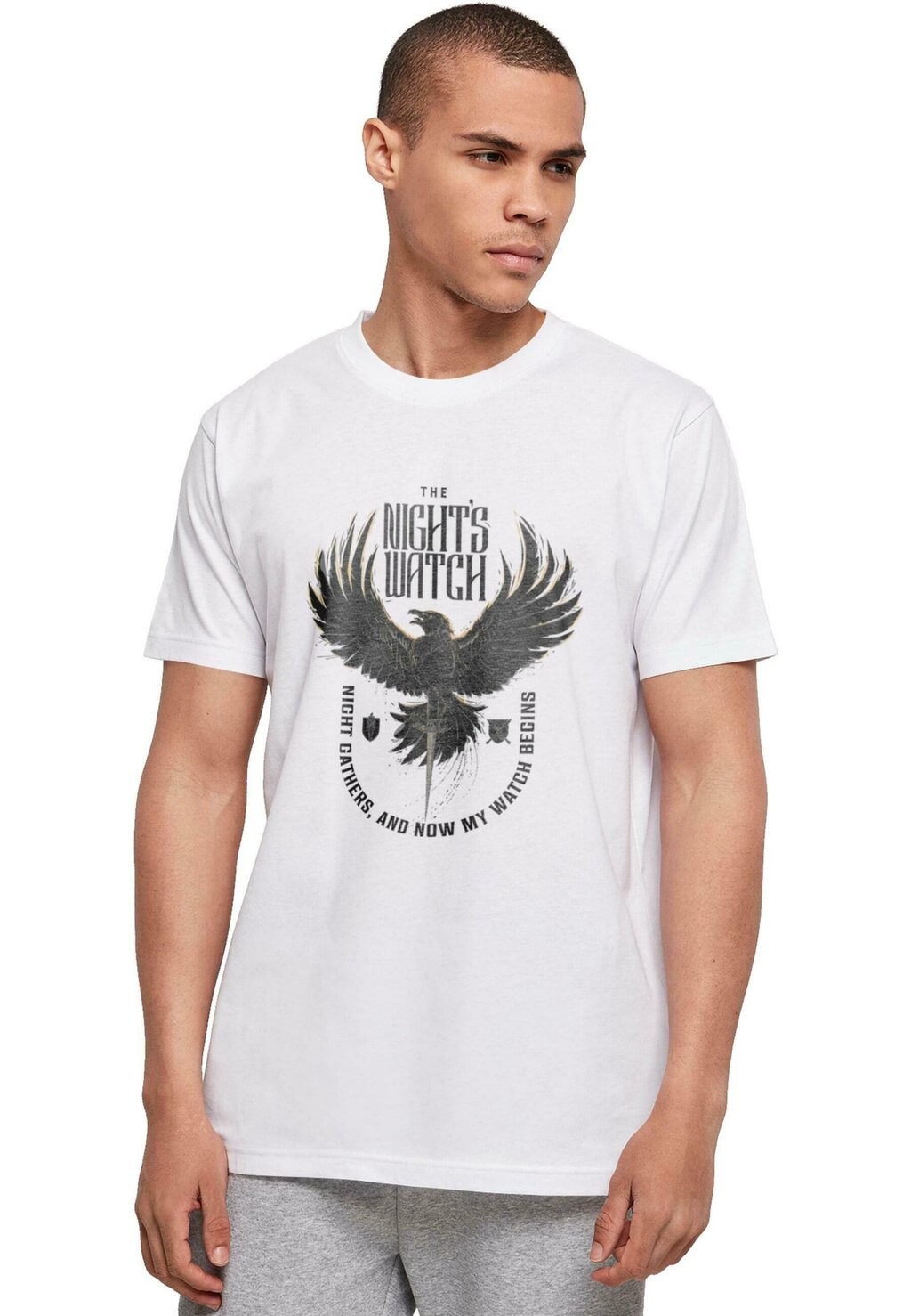 

Футболка с принтом GAME OF THRONES THE NIGHT'S WATCH ABSOLUTE CULT, белый
