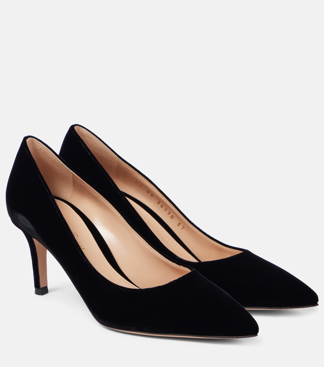 Бархатные туфли Gianvito 70 Gianvito Rossi, черный