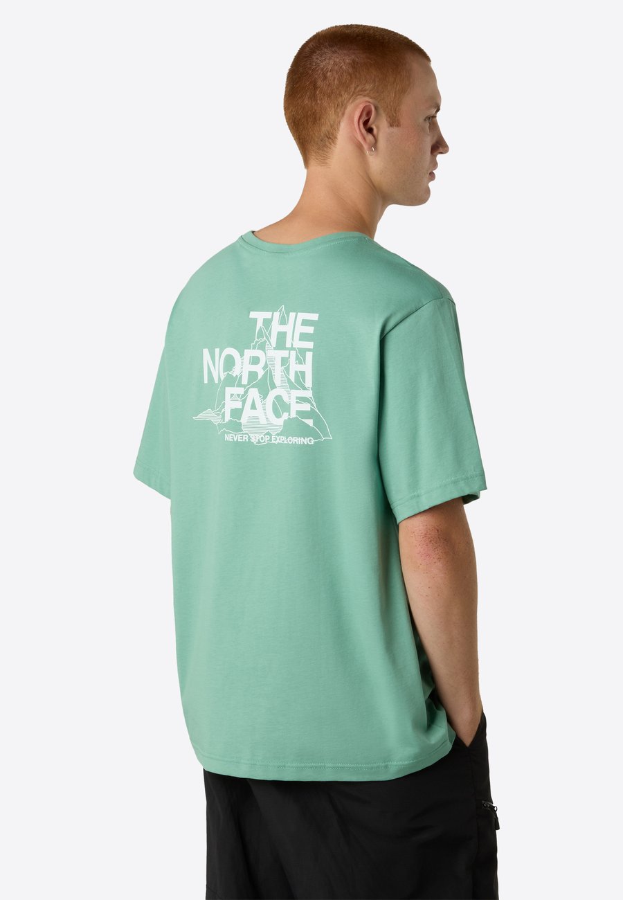 

Футболка The North Face SS MOUNTAIN SKETCH, Malachite Green Tnf Whi/Light Green