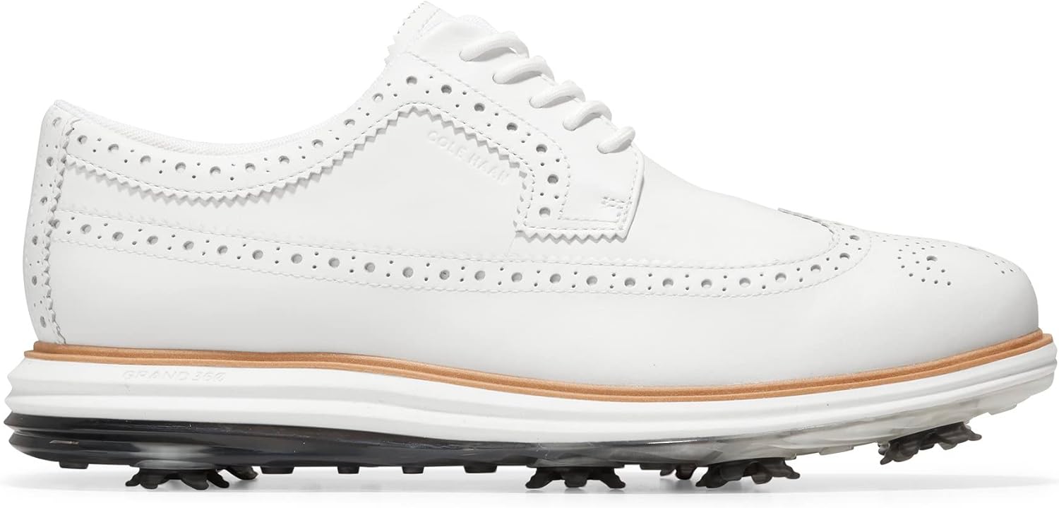 

Мужские водонепроницаемые кроссовки Cole Haan Original Grand Tour для гольфа, Optic White/Natural/Optic White
