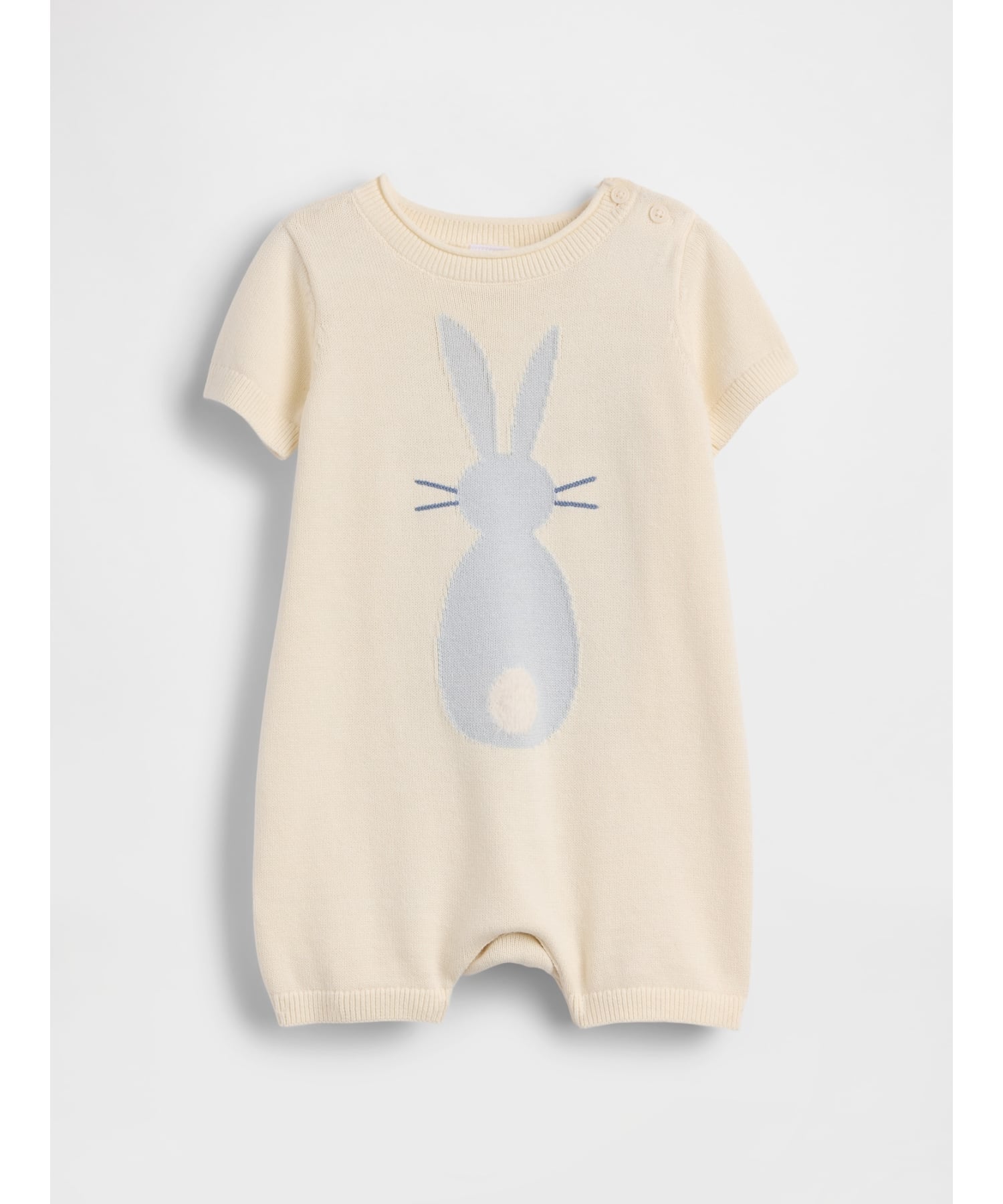 Детский короткий комбинезончик с зайчиком Gap, BUNNY