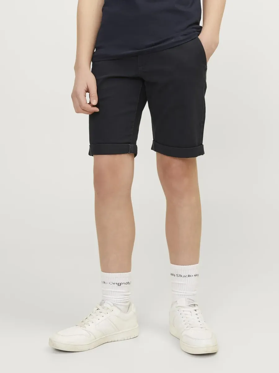 

Детские шорты-чиносы Jack & Jones "JPSTDAVID JJCHINO SHORTS AKM SN JNR" Jack & Jones Junior, черный