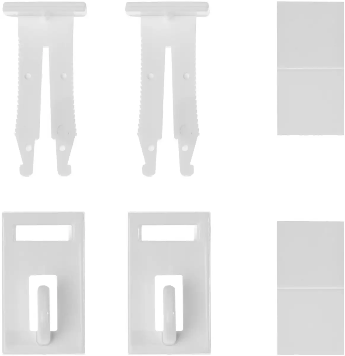 

LICHTBLICK ORIGINAL зажим-держатель "Klemmfixкрючки", (комплект, 2 шт.), для оформления окна 2х3,2 см, белый