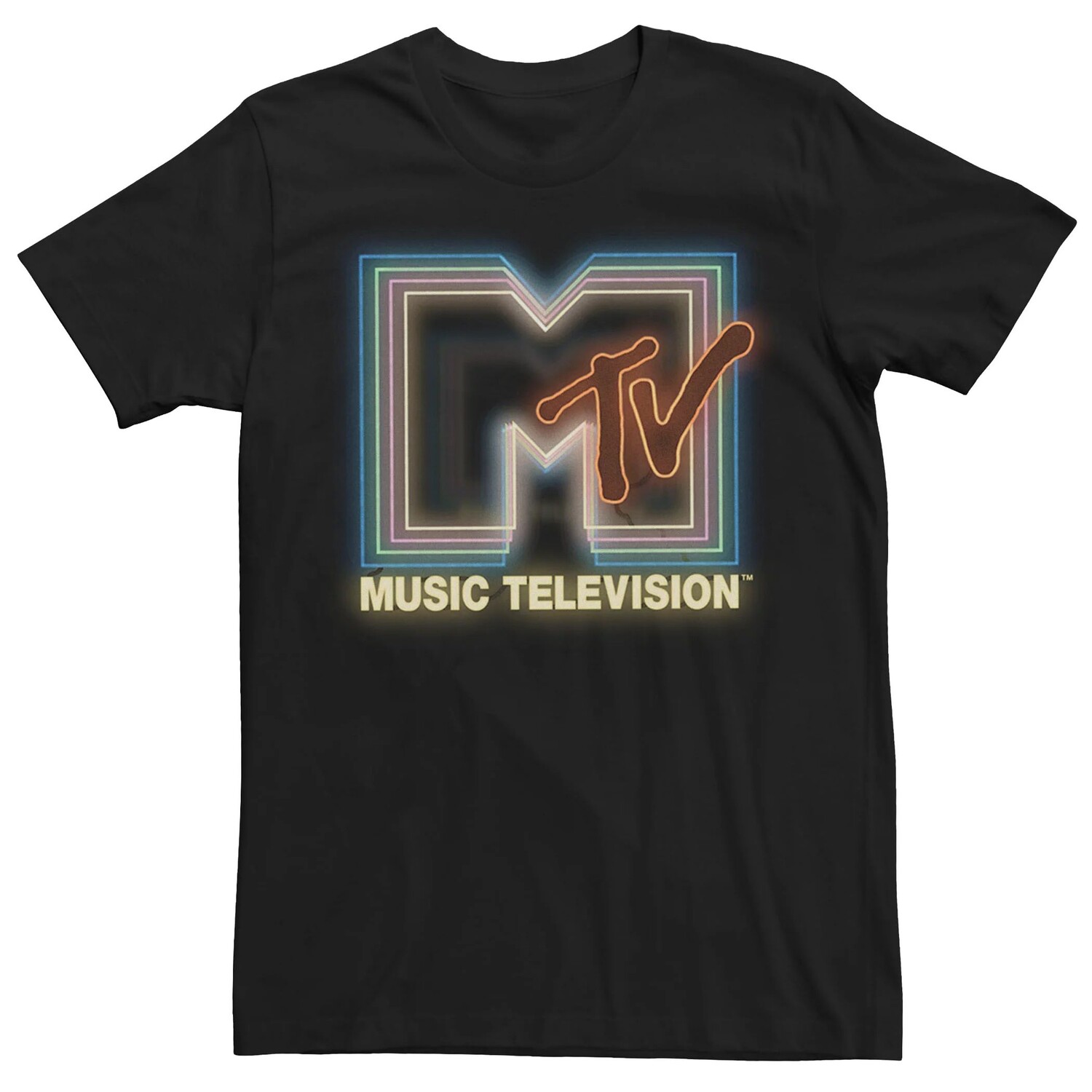 

Мужская футболка с логотипом MTV Neon Sign Licensed Character