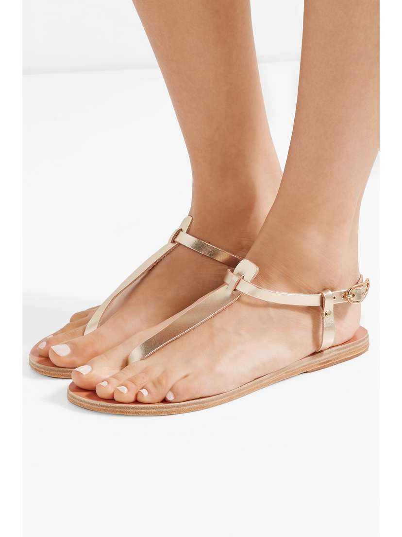 Сандалии Lito из металлизированной кожи Ancient Greek Sandals, золотой — фото 2