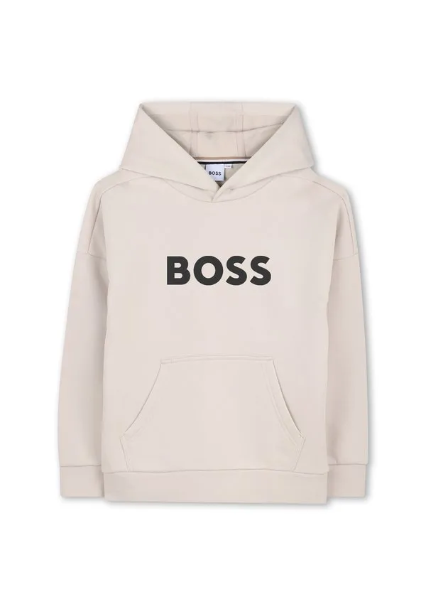 Детская и подростковая толстовка с капюшоном, Boss Kidswear, Ivory — фото 3