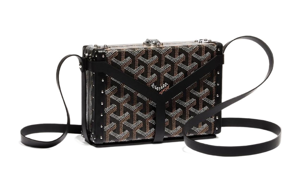 

Сумка кросс-боди из холста с кожаными клатчами GOYARD, 09CL09P, унисекс, зеленый