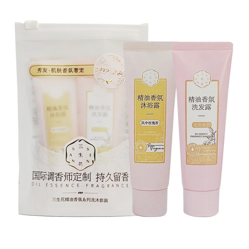 

Набор для ванны и душа с ароматом эфирных мазей образец очищение 50мл+50мл PECHOIN