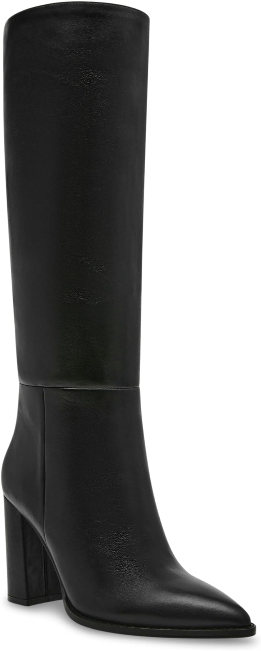 Женские сапоги Steve Madden Brittan кожаные высокие, черный