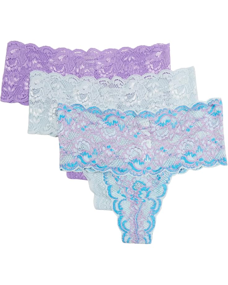 

Стринги Cosabella Never Say Never Comfie Solid Print Thong 3-Pack, цвет Linaria Fontana Fontana White