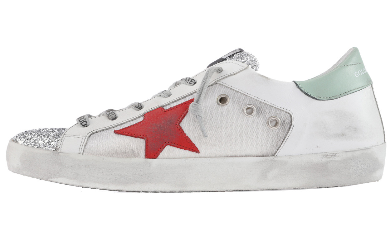 

Кеды женские Golden Goose с низким верхом, бело-красный
