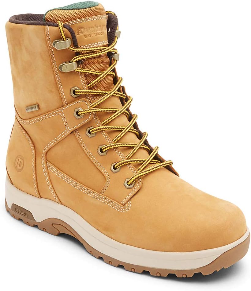 

Мужские ботинки Dunham 8000 Works 6 с прямым носком, водонепроницаемые, Wheat