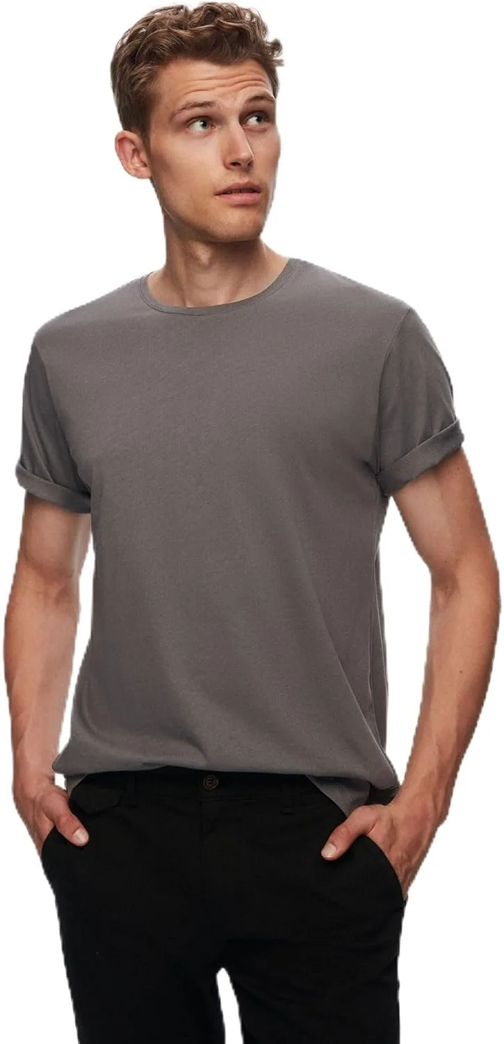 

D'S DAMAT мужская футболка из хлопка, короткий рукав, S-2XL