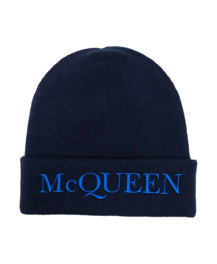 

Кепка с вышитым логотипом Alexander Mcqueen, синий