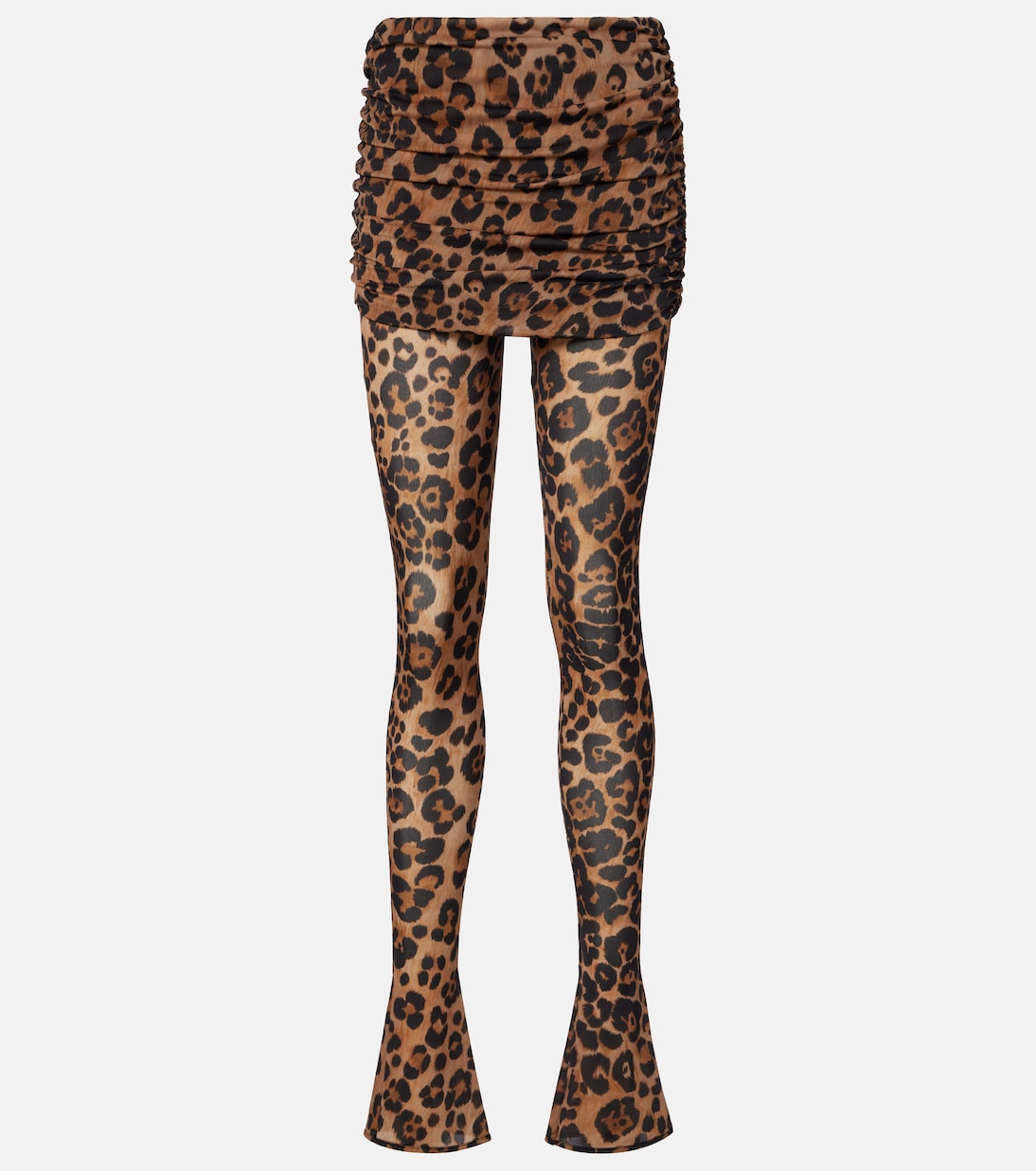 

Леопардовые джерси леггинсы Blumarine, Brown Sugar/Black