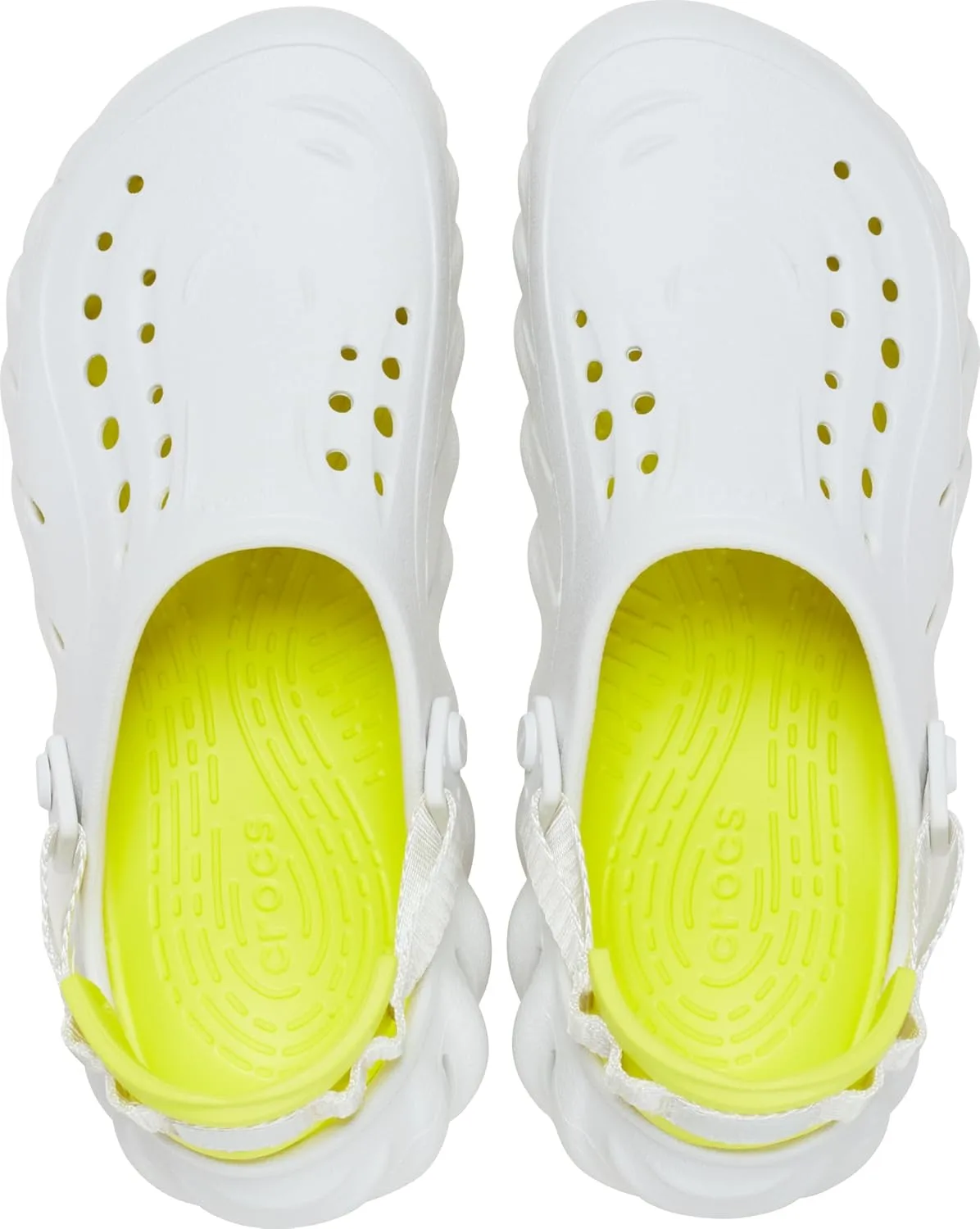Сабо Crocs Unisex Echo Clogs Wooden Shoes, белый — фото 4