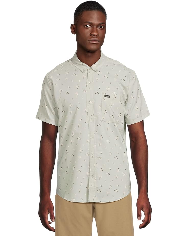 

Рубашка RVCA Thatll Do Print Short, цвет Green Tea