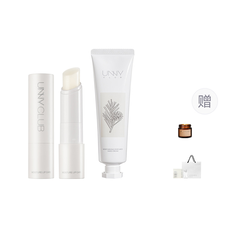 

Бальзам для губ, крем для рук и тела UNNY, набор для ухода за телом, устойчивый к растрескиванию, 4 г + 58 г Unny Club, shiro tube lip balm+midsummer dream hand cream[free aromatherapy * perfume sample]shopping bag