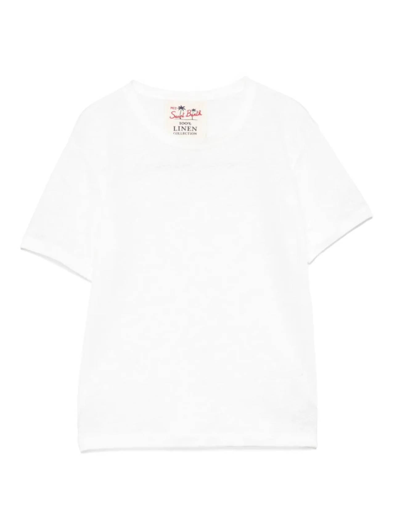 

Футболка из льна MC2 Saint Barth Kids, белый