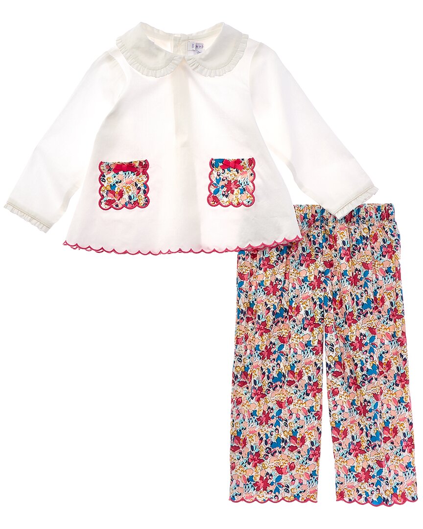 

Комплект брюк и топа Rachel Riley Winter Berry, цвет multi