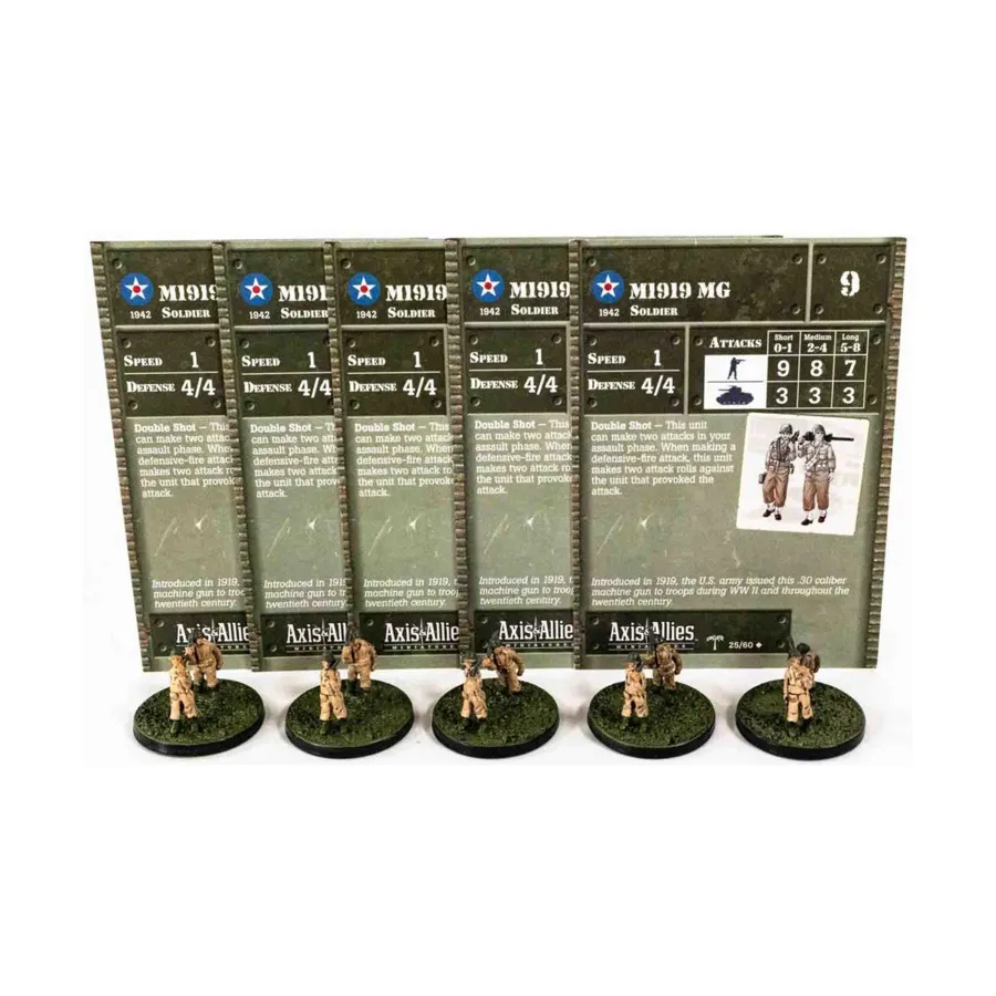 

Пулемет М1919 (У) x5, Axis & Allies - Collectible Miniatures Game - North Africa 1940-1943 Singles